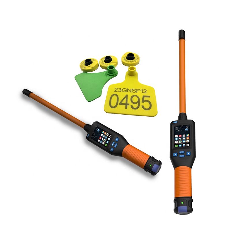 CMRFID большой запас бирки для крупного рогатого скота сканер микрочипа для домашних животных считыватель микрочипов животных считыватель животных с синими зубьями rfid считыватель палочек