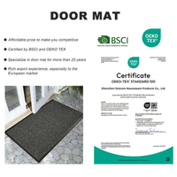 Tapis de porte durable, lavable en machine, teint dans la masse, avec dimensions personnalisées, tapis d'entrée antidérapant pour usage intérieur et extérieur