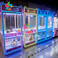 Machines colorées de jeux d'arcade de parc monnayeur/machine de griffe de grue de jouet à vendre/distributeur automatique
