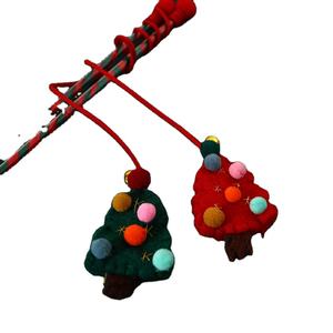 Animale domestico gatto peluche cartone animato albero di natale vecchio uomo cervo nappa divertente interattivo per gatto che suona campana giocattolo asta di addestramento gatto giocattolo - Product Image 3