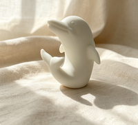Veilleuse LED en vinyle en forme de dauphin aux couleurs changeantes, adorable animal marin, décoration d'intérieur, cadeau pour bébés, tout-petits, filles et garçons