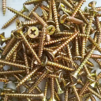 ZHIXIN Usine Offre Spéciale Or Couleur Vis CSK Tête Phillips Vis À Bois Fraisée SS Vis Autotaraudeuse