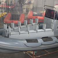 Offre Spéciale Zhenbo 7m RIB-700A 1.2mm PVC Hypalon gonflable nervure bateau 12 personnes capacité pour la pêche et l'aviron certifié CE