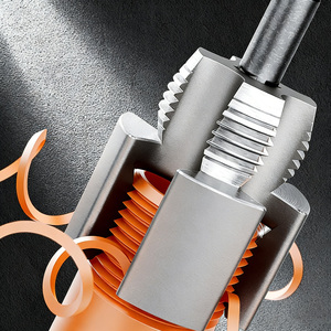Ouvre-tuyau universel détachable pour <span class=keywords><strong>perceuse</strong></span> à main, pour le filetage des tuyaux PPR et PPE, avec kit de fabrication de filetages pour trous intérieurs et extérieurs - Product Image 5