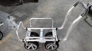 Aluminium-Handtrolley Garten-Handwerkzeugwagen 4-Räder-<span class=keywords><strong>Hand</strong></span>-Lkw - Product Image 2