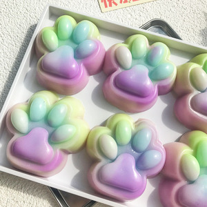 Jouet Squishy Géant Patte de Chat Arc-en-ciel en TPR, Cadeau Unisexe à Rebond Lent, Origine Zhejiang, Nouvelle Arrivée - Product Image 1