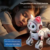 Juguete de Gato Robot Eléctrico Inteligente con Control Remoto, de Plástico Resistente, Educativo para Niños de 1 a 3 Años, Niños y Niñas