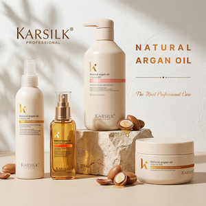 Karsilk Shampoo Argan Oil <strong>Hair</strong> Care Smooth Strengthening Shampoo Organic Biotin <strong>Hair</strong> Mask <strong>Hair</strong> Care Sets - Product Image 2