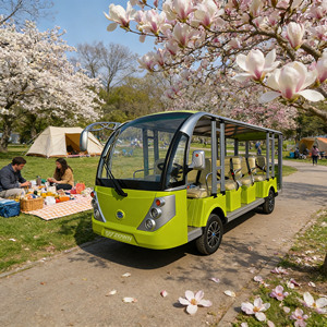 Voiture électrique de tourisme à 17 places à prix avantageux, véhicule de tourisme à 17 passagers, bus touristique électrique de haute qualité approuvé CE - Product Image 1