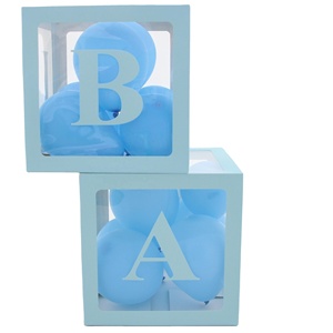 2021 Popular Party Decoration Party Supplies Creative Transparent Baby Shower Boxes