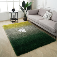 Tapis imprimé 3D à poils longs en fausse fourrure lavable, très vendu, pour la décoration de la maison