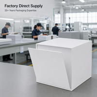 Boîte cadeau de luxe blanche imperméable avec insert en éponge magnétique pour bougies, emballage de bougies avec rabat articulé, finition mate, fabrication en usine