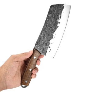 <span class=keywords><strong>Cuchillo</strong></span> de Carnicero Profesional de 7 Pulgadas, Forjado a Mano, con Hoja de Acero al Carbono de 3mm de Grosor y Mango de Madera Pakka, <span class=keywords><strong>para</strong></span> Cortar Carne Congelada y <span class=keywords><strong>Pollo</strong></span> - Product Image 3