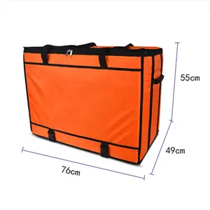 Extra large waterproof light weight pizza fresh food delivery bag insulated cooler bag for foods delivery