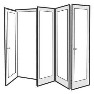 <span class=keywords><strong>Porte</strong></span> pliante en aluminium <span class=keywords><strong>Porte</strong></span> pliante en verre à bris thermique <span class=keywords><strong>Porte</strong></span> accordéon pour patio extérieur - Product Image 5