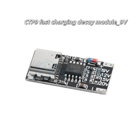 CTP9 Modul Pengisi Daya Cepat 9V12V15V20V PD/QC Kabel Penguat USB Pengisian Cepat Tipe-C