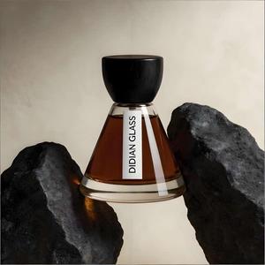 Flacons de parfum coniques en verre recyclables de luxe, 30 ml, 50 ml, 100 ml, avec <span class=keywords><strong>bouchon</strong></span> en bois et impression sérigraphique - Product Image 2