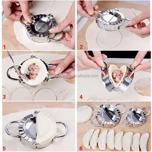 Kitchen Gadgets Chinese Dumpling Press Mold Tools Stainless Steel Dumpling Maker
