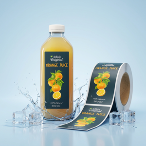 Etiquetas Adhesivas Personalizadas de Vinilo Blanco para Logotipos, Resistentes al Agua, de PVC, con Código de Barras, para Botellas de Vidrio, Jugos, Bebidas y Envases - Product Image 5