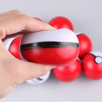 Jouets Anti-Stress Personnalisables en Mousse PU, Ballons de Foot et Pokeballs Souples et Moelleux à des Fins Promotionnelles