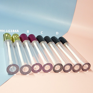 Tubo de brillo de labios de 4,5 ml, 5ml, tapa de diseño de moda, máscara, tubo de PETG delgado con tapa única, color personalizado - Product Image 3