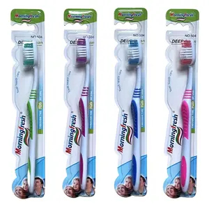 Escova de dentes de plástico, venda direta da fábrica, morning, barata, de alta qualidade, pode ser personalizada, adulta