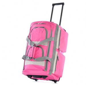 OEM Factory Custom Logo Waterproof Polyester Rolling <b>Duffel</b> <b>Bag</b> High-Capacity Travel Luggage <b>on</b> <b>Wheels</b> - Product Image 3