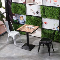 Chaise et table en métal pour mobilier commercial de salon, idéales pour restaurant, café, espace de loisirs, salon de thé – Vente en gros