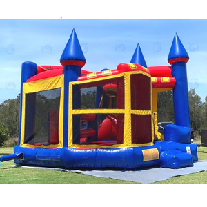 Nhà Máy Giá thương mại bên nảy <span class=keywords><strong>Inflatable</strong></span> 3-in-1 Bouncer cho thương mại <span class=keywords><strong>Inflatable</strong></span> trở ngại trượt Bounce House <span class=keywords><strong>Combo</strong></span> - Product Image 1