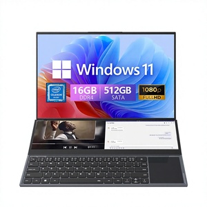 จอคู่16 "+ 14" Intel Xeon W-10855M คอมพิวเตอร์โน้ตบุ๊คสำหรับเล่นเกมหน้าจอคู่ผลิตจากประเทศจีน - Product Image 1