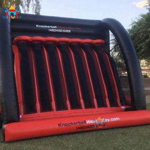Jeu de tir au basket gonflable géant en PVC rouge et noir pour l'extérieur, pour le plaisir, WINWAYTOYS, 3 ans et plus, unisexe - Product Image 3