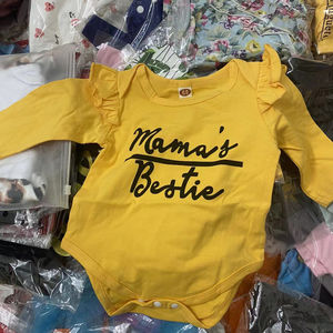 Ropa de bebé barata para recién nacidos, niñas y niños, de verano, al por mayor, de China, en liquidación, tipo pelele y overol para bebés. - Product Image 3