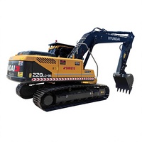 Excavatrice sur chenilles Hyundai R220, classe 20 tonnes, 99 % neuve, moteur Cummins et hydraulique Kawasaki, à vendre, prête à l'emploi