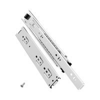 Glissières de tiroir de meuble à fermeture douce, largeur 45 mm, capacité de charge 31-50 kg, adaptées à la chambre à coucher, à la salle de sport, à l'entrepôt, ouverture par pression