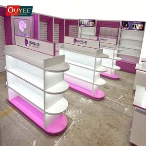 Muebles comerciales Exhibición de peluquería Escaparate Tienda de salón Diseño de cabello Diseño de tienda de pelucas - Product Image 1