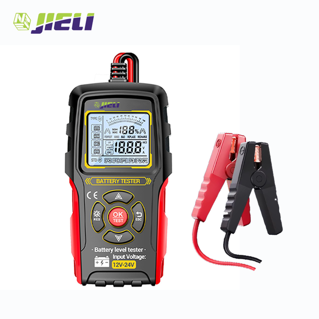Battery Tester 12V/24V Universal Automatic Lead Acid Battery Analyzer Digital Car Truck Motorcycle SUV Boat Battery Cell Pack
