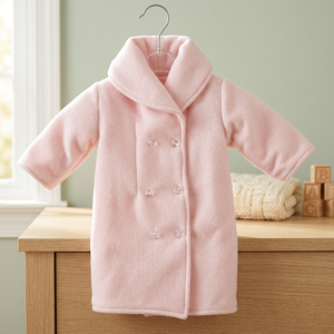 Abrigo de Invierno Corto para Mujer, Teñido, de Forro Polar de Poliéster, Hecho a Mano en Italia, Rosa, Transpirable, con Cremallera y Relleno de Fibra de Poliéster - Product Image 3