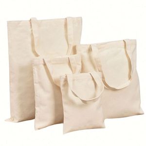 Design Wholesale Solid-color Hand-held Canvas Bags in Stock Blank Shopping <b>Handbags</b> - Product Image 2
