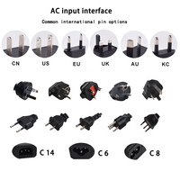 Adaptateur secteur CC MEIQI 12V 2A 24W à faible ondulation avec prise en matériau PC pour ordinateur portable et éclairage LED