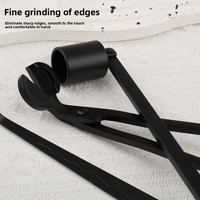 Ensemble de quatre couvercles cylindriques en acier inoxydable pour éteindre les bougies, fabriqués directement en usine, pour bougies parfumées