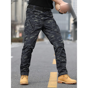 Men Sweatpants Tactical <b>Pants</b> Lightweight Elastic Waist Multi Zipper Pockets <b>Stretch</b> Water Resistant Outdoor <b>Cargo</b> Wholesale OEM - Product Image 6