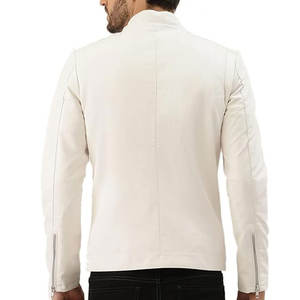 Veste en cuir de haute qualité Logo personnalisé Veste en cuir Vêtements à la mode Veste en cuir pour hommes - Product Image 2