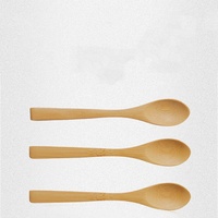Mini cuillères en bois en gros, sans peinture, sans cire, sans danger pour les aliments, anti-fissures, anti-moisissures, petites cuillères pour café et miel