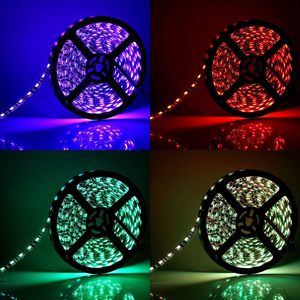 ไฟ LED แถบ PCB แบบกันน้ำ 5 ม. 10 ม. ควบคุมด้วยรีโมท IR 12V สำหรับใช้ภายในอาคาร พร้อมระบบควบคุมผ่านแอพ - Product Image 4