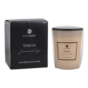 เทียนหอมกลิ่นจัสมินและเสจ ELEVARRE Thrive ขนาด 31 ออนซ์ ในกระปุก - Product Image 2
