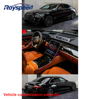 Kit de mise à niveau de l'intérieur du tableau de bord de la voiture pour Mercedes Benz Classe S W221 vers le style W222