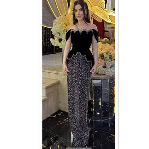 Vendita calda da donna Set da <span class=keywords><strong>due</strong></span> pezzi Sexy con perline da sera Club 2 pezzi Party Set - Product Image 1