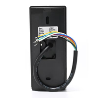 Lecteur de cartes EM 125 kHz étanche 12 V CC pour contrôle d'accès aux portes WG26/34, lecteur de cartes de proximité fin pour contrôle d'accès aux portes