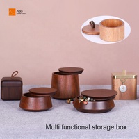 ALEO Japandi Design Boîte à bijoux en bois fabriquée à la main 10 espaces de rangement écologique durable pour boucles d'oreilles bagues colliers bracelets