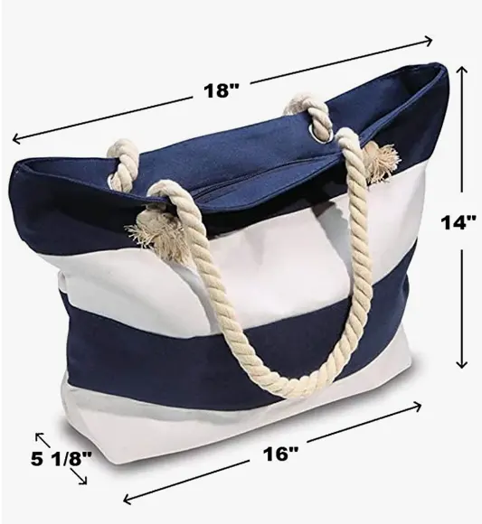 Nouveau sac en toile d'épaule en corde de chanvre Super Portable Patchwork sac de plage à rayures rouges